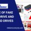 fake flash drive and fake ssd drives